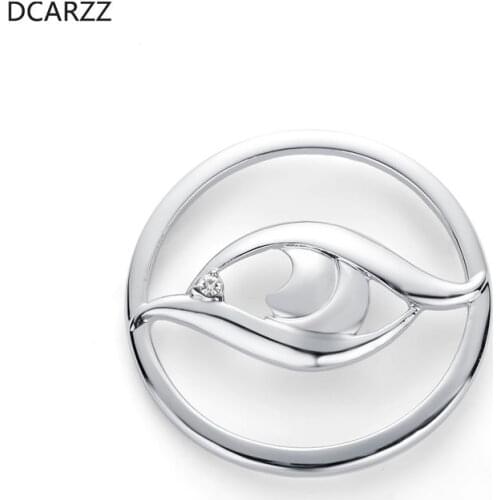 Trendy Eye Pin Badge Gold Brooch Nurse Doctor Medical Jewelry Crystal Hijab Pins Metal Women Accessories Christmas Gift