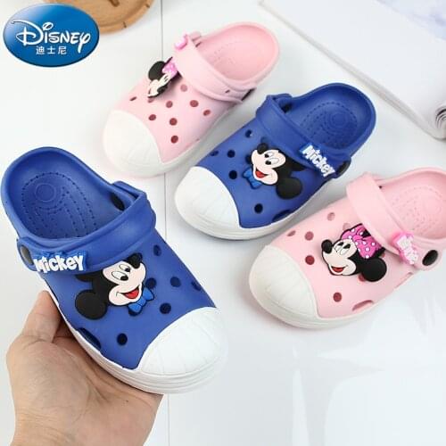 2021 Disney Minnie Trou Pour Enfants Filles Light Slippers Girl Pour Enfants Frauen Kids Boys Sandals Sandal