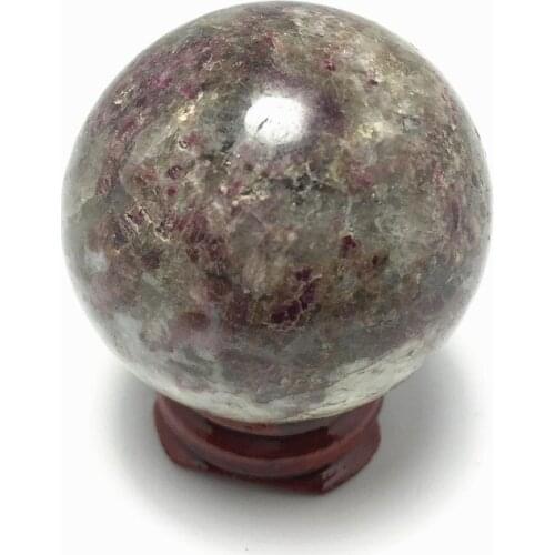 40mm Beautiful Natural Red Tourmaline Crystal Ball Stone Gemstone Great for Meditation Home Decoration Chakra Reiki Stone