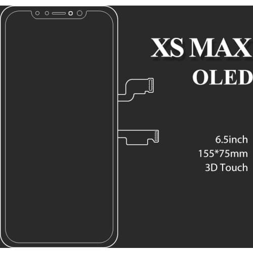 5PCS 6.5'' For iphone XS MAX LCD Display OLED quality With Good Touch Screen Digitizer Assembly Replacement for mobile phone