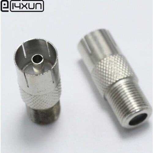 5pcs Inch F Female Plug to RF TV Female jack TV General Head Inch Plug RF Revolution Connector Antenna adapter