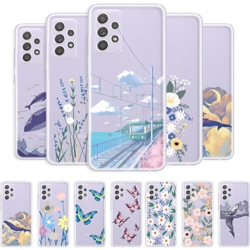 For Samsung A72 Case Fundas on a72 4G 5G Clear Soft Back Cover For Samsung A72 a72 Transparent Phone Case For Samsung A72 Coque