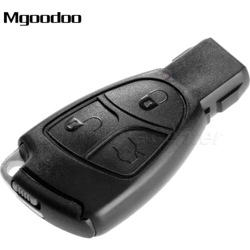 3 Buttons Smart Car Remote Key Case Fob Shell Replacement For Mercedes Benz C E B S Class CLS CLK SLK ML CL Insert Uncut Blade