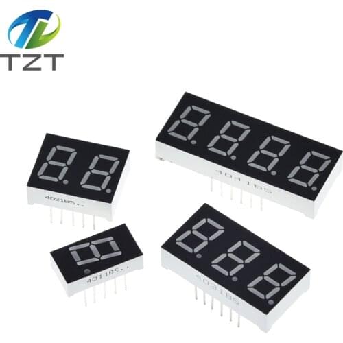 0.4 Inch Digital Tube LED Display 1Bit 2 Bit 3 Bit 4 Bit Clock Common Anode Cathode 0.4" 7 Segment Led DIY Red Board for arduino