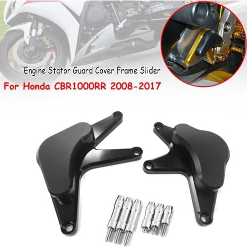 For Honda CBR1000RR CBR 1000 RR 2008 2009 2010 2011 2012 2013-2017 Left & Right Engine Stator Guard Cover Frame Slider Crash Pad