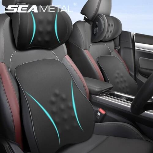 Massage Car Pillow Interior Auto Massage Pillows Universal Headrest Lumbar Seat Cushion for Neck Head Waist Massage Cushions Pad