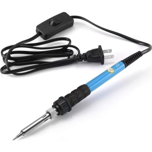 Mini Soldering Iron Adjustable Temperature Electric Solder Iron Rework Station Mini Handle Heat Pencil Welding Repair Tools 60W