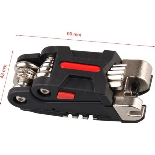 19 In 1 Bike Bicycle Multi Repair Tool Set Kit Hexagon Screwdriver Wrench Set Chain Rivet Mountain Cycle