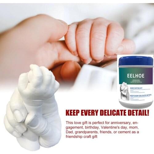 Hand Mold Set Souvenir Casting Set DIY Hand Foot Printing Mold Plaster Casting Kit Handprint Keepsake Growth Memorial Mold Gift