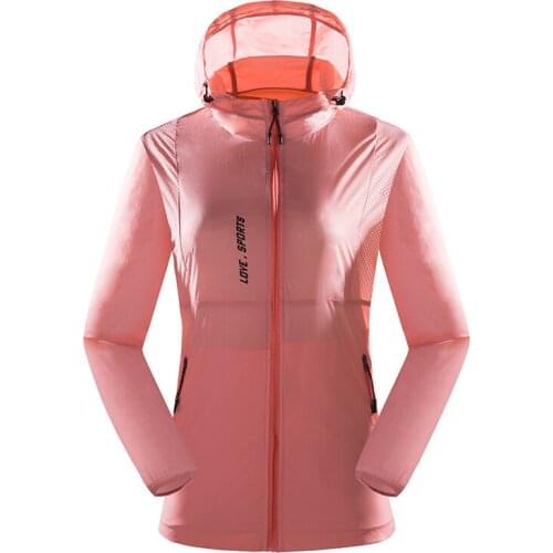 Fishing Camping Clothes Softshell Thin Coat Quick Dry Outdoor Women Sun Protection Clothing Rain Jacket Waterproof Hiking