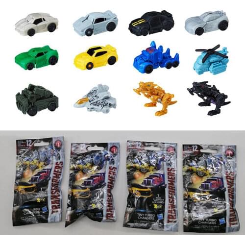 Genuine Hasbro Transformers Autobto Action Figure Deformation Robot Tiny Turbo Changers The Last Knight Blind Box Collectibles