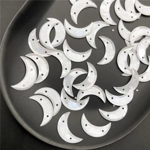 20g 15*5mm Cup Moon Shape Loose Sequin Paillette Sewing,Wedding Craft,Women Kids Shoes,Hats,Colthes DIY Garment Accessory