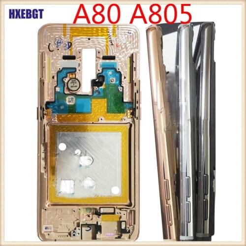 Front Middle Frame For Samsung Galaxy A80 A805 A805F Front Panel Bezel Housing Smartphone replacement parts