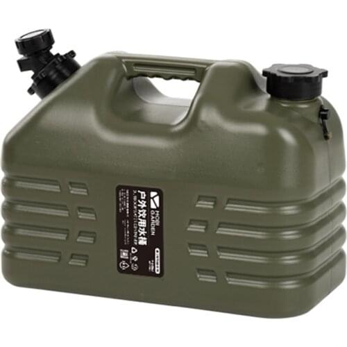 10.5L Large-Capacity Outdoor Water Bucket Portable Driving Wateater Bucket Portable Tank Container with Faucet for Camping