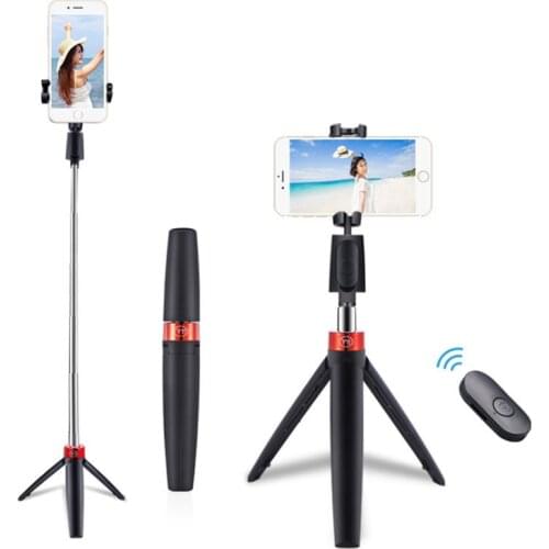 Mini Portable Selfie Stick Tripod Bluetooth Rmote Mobile Phone Holder Stand for Huawei Shoot Video Call Youtuber Tiktok Vlogger
