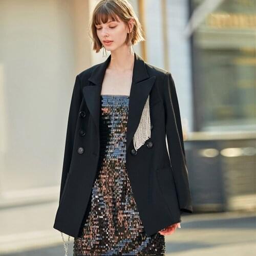 AEL Casual Women Jackets Notched Collar Spring Women Blazer party Jacket Female Outerwear Elegant Ladies Coat 2020