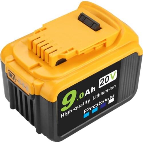Probty DCB200 20V 9.0Ah Replacement Battery for Dewalt DCB184 DCB180 DCB181 DCB182 DCB183 DCB185 20V XR Lithium-Ion Battery