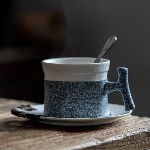 Luxury European Manual Porcelain Saucer Creativity Modern Eco Friendly Ceramics Coffee Cup Reuseable Canecas Dining EK50BD