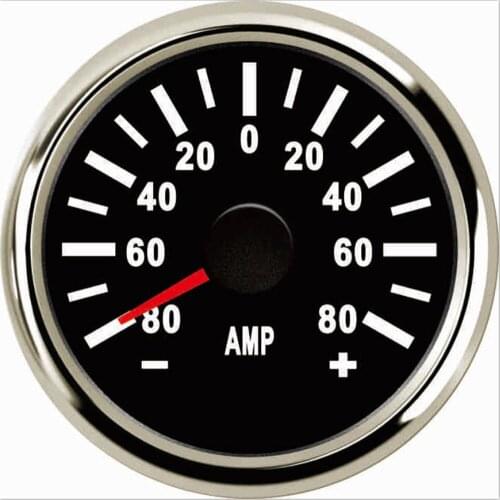 SAMDO 52MM Waterproof Ampere Gauge Ammeter AMP Meter 80A 2" With Current Sensor