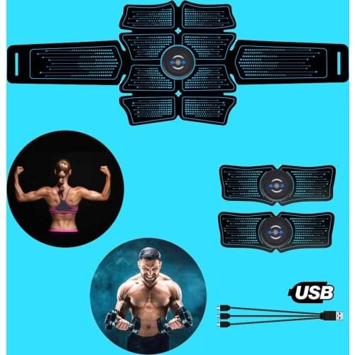 Training Abdominal Belt Electrostimulation EMS ABS Muscle Stimulator Hip Muscular Trainer Toner Home Gym Equipment Fitness Smart