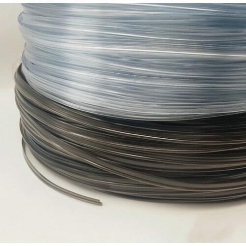 All in one Dia.3mm Clear T-type Skirt Side Glow Fiber Optic Cable Car Interior Lighting Decor w/Side Ribbon PMMA 3 Color option