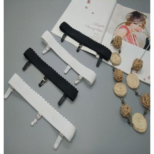 Womens Elastic Anti Slip Leg Garter Belt Thigh High Stocking Suspender with Clip