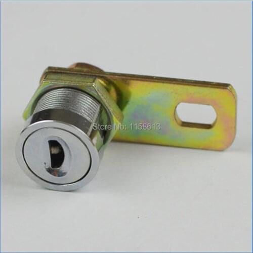 10 pieces 17mm 90 degree turned keyed differently flat key small case cam lock