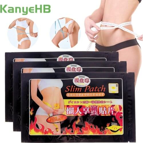 30pcs/3bags Slimming Navel Stick Slim Patch Weight Loss Burning Fat Patch Fat Burning Chinese Herbal Medical Plaster A001