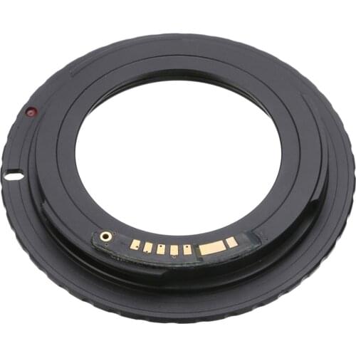 Mayitr 1pc Black Camera Lens Adapter For AF Confirm M42 Lens for Canon EF Mount Ring Adapter AF III Confirm