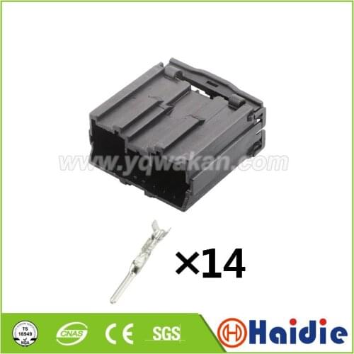 Free shipping 5sets auto 14pin auto plastic MG 620407-5 wiring harness cable male connector MG620407-5