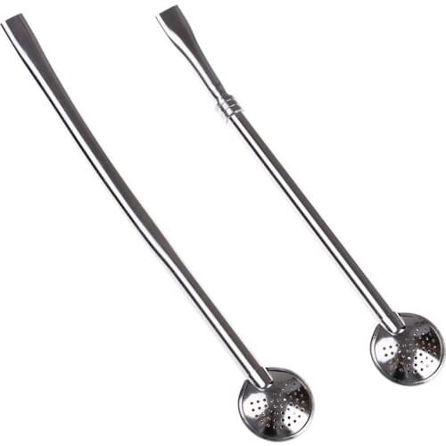 Handmade Mate Tea Bombilla Gourd Washable Practiacl Tea Tool Creative Stainless Steel Hot Drinking Straw Filter