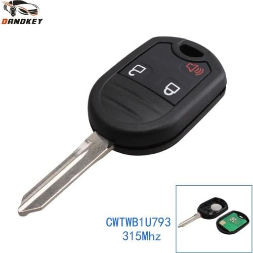 Dandkey 4 Buttons CWTWB1U793 315Mhz With 4D63 Chip Smart Remote Car Key Fob For Ford F150 250 350 2004-2010 Keyless Entry