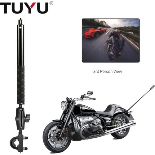 Motorcycle Bicycle Camera Holder Handlebar Clamp Mount Bracket Stand For Insta360 One R X GoPro Invisible Selfie Stick Accessory