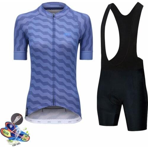 DHB Women Cycling Jersey Set 2021 Summer Cycling Clothing MTB Breathable Bicycle Bike Wear Clothes Ropa Maillot Ciclismo Suit