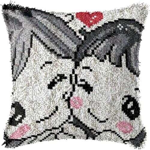 Foamiran for crafts Latch hook pilowcase kits carpet embroidery cross-stitch pillow do it yourself button carpet diy rugs