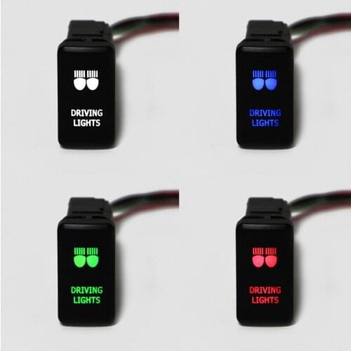 Foglight Switch Wire Laser Button Switch Car Automobile SUV Switch Push Button #401