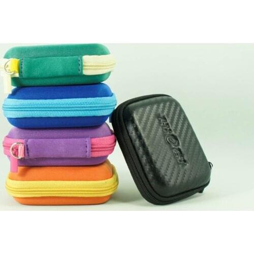Hiegi Black Pocket Carry Case Earphone Bag For MP3 earbuds earphone