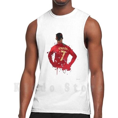 Ronaldo-Portuguese Legend Art Tank Tops Vest 100% Cotton Ronaldo Football Portugal Footy Spain England Uk Premier