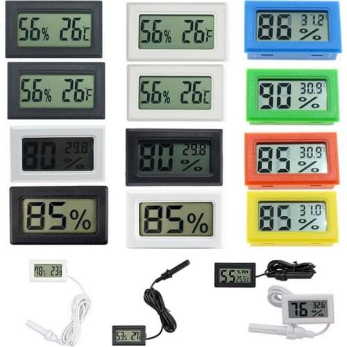 Mini Thermometer Hygrometer Electronic Embedded Digital Thermometer Humidity Gauge Thermometer Humidity Electronic Instruments