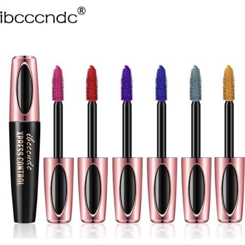 The new color mascara waterproof and sweat-proof thick curling slender, does not fade and does not smudge, make-up 4d mascara