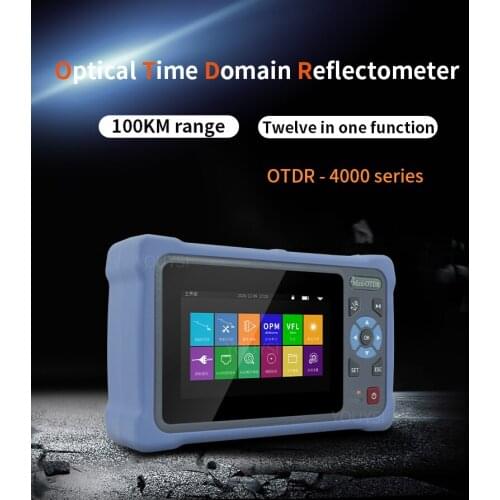 Pro Mini OTDR Fiber Optic Reflectometer with12 Functions VFL OLS OPM Event Map 26dB for Fiber Cable Ethernet Tester
