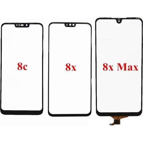 10x Touch Screen Glass Panel Digitizer Sensor Front Glass Panel Repair Parts For Huawei Honor 8c 8x Max