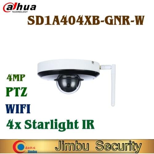 Dahua 4MP 4x Starlight IR PTZ AI Network Camera SD1A404XB-GNR-W WIFI IR15 Face Detection People Counting Perimeter Protection