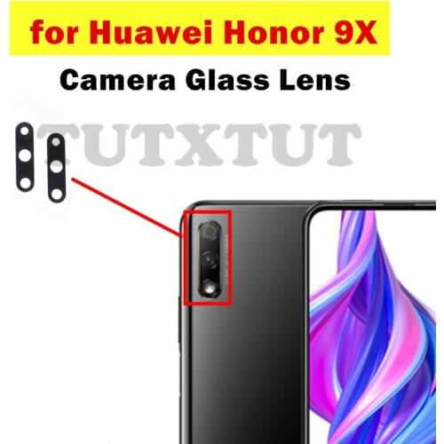 2pcs for Huawei Honor 9X Back Camera Glass Lens Main Rear Camera Lens with Glue for Huawei Honor9X Repair Spare Parts