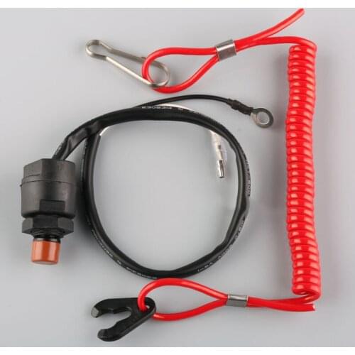 General Boat Outboard Engine Motorr Emergency Kill Stop Waterproof Switch & Safety Tether Lanyard For Tohatsu Tether Lanyard