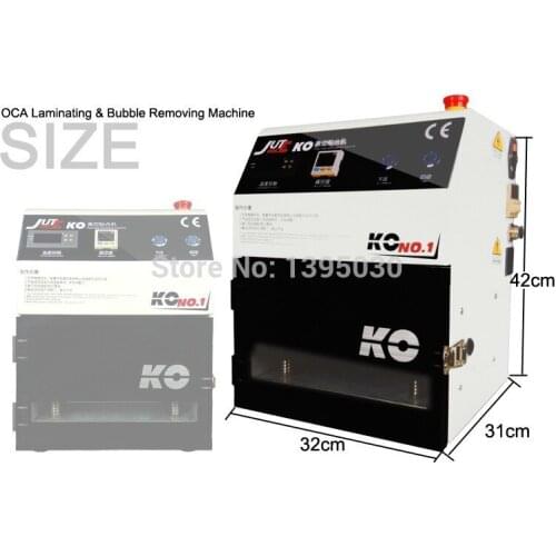 OCA Vacuum Laminating Machine +Air Compressor +Oilless Vacuum Pump for LCD Display Screen of Phone Repair /Refurbish 1500W