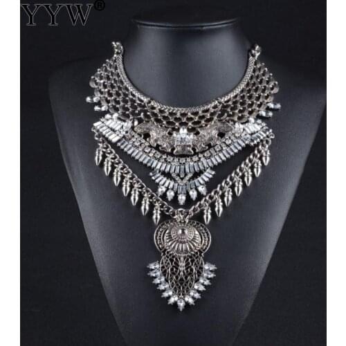 Antique Vintage Tibetan Silver Color Vintage Coin Style Ethnic Necklace Bracelet Any One 1pc Party Gift For Women Statement Big