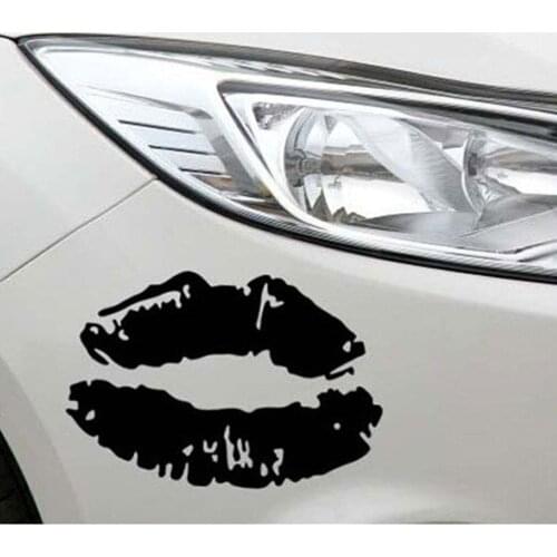 Off-road car stickers Reflective personality fashion sexy lip print red lip car stickers Personality free car stickers