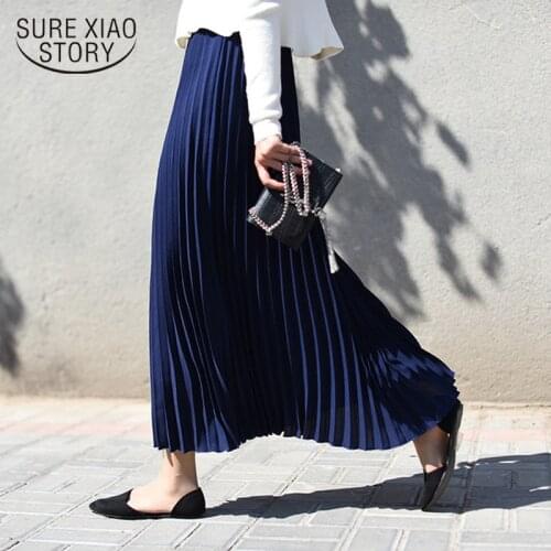 Skirts womens long skirt high waist skirt plus size women spring faldas mujer moda 2021 elegant long skirts harajuku 2977 50