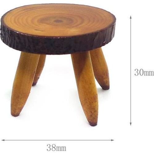 1: 12th Dollhouse Toy Miniature Outdoor Wooden Furniture Table